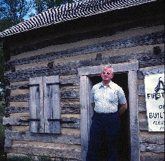 Bruce Dorrough; old cabin; Family Parents